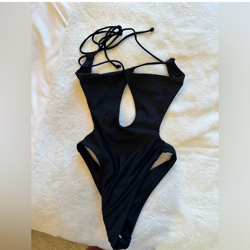 White fox one piece swim
